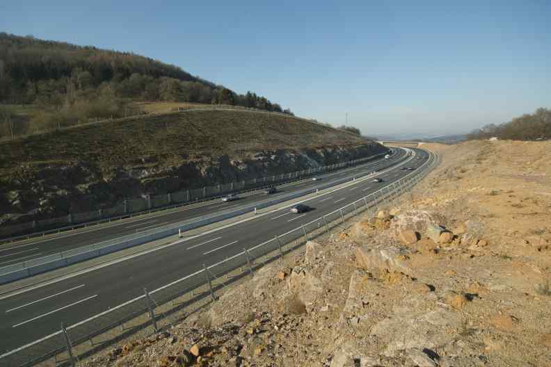 Autobahnbaustelle