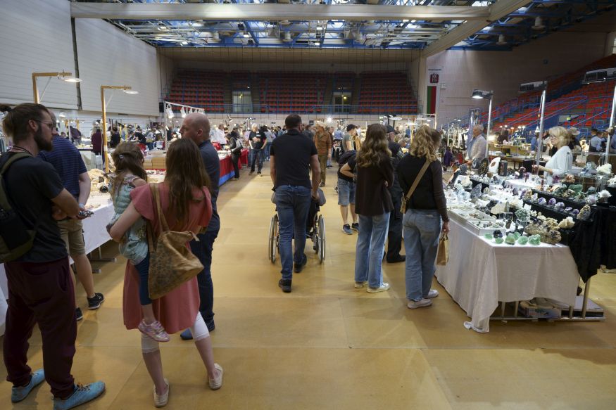 Blick
                  in die Halle