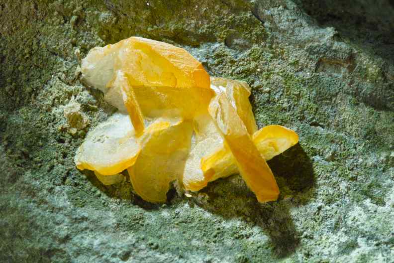 Tafelige Calcit-Kristalle
